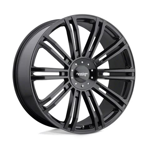 American Racing Tundra D2 Gloss Black 6 Lug Wheel 20x8 5 35mm Offset