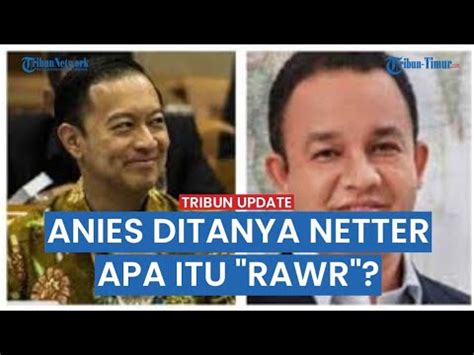 Dikenal Cerdas Tapi Anies Baswedan Tak Tahu Apa Itu Rawr Untung Ada