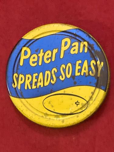 PETER PAN PEANUT BUTTER JAR W METAL LID SEAL RARE VINTAGE EBay