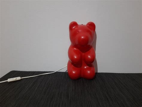 Gummy Bear Lamp Red Vintage S Plastic Night Lamp Etsy