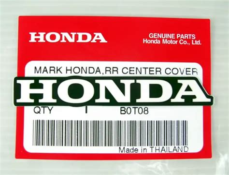 ORIGINAL HONDA AUFKLEBER "HONDA" Schwarz, Mark HONDA*TYPE1* EUR 8,74 ...