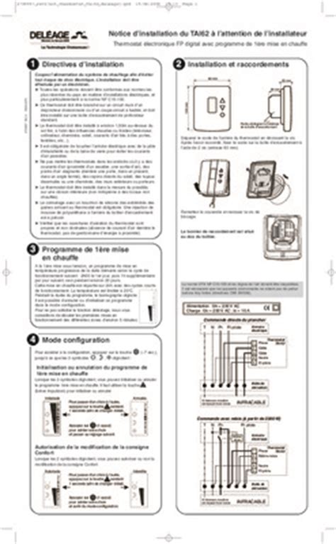 Atlantic Thermostat Electronique Digital Pdf Notice Manuel D Utilisation