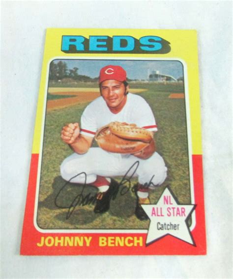 Lot Of Johnny Bench Topps Mlb Baseball Cards Ebay