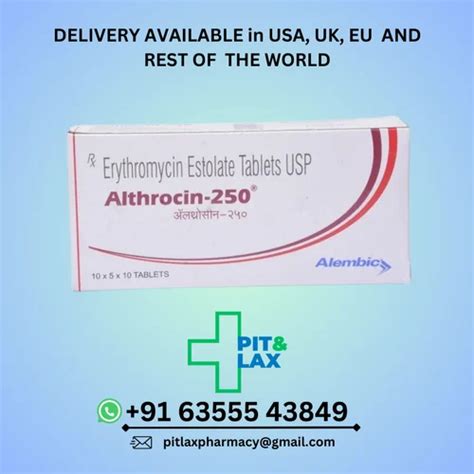 Althrocin 250 Mg At Rs 54 Box Antibiotics In Surat ID 2853465761155