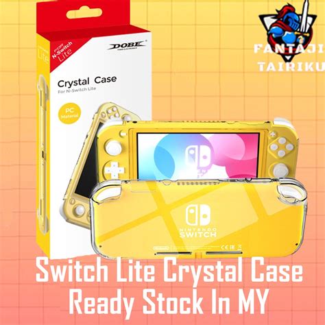 Dobe Nintendo Switch Lite Transparent Crystal Clear Hard Case Kristal