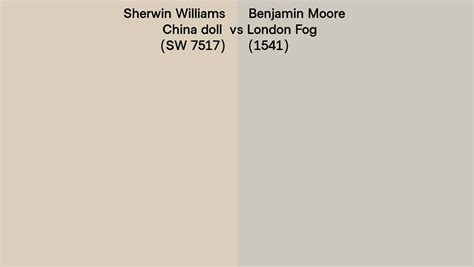 Sherwin Williams China Doll Sw 7517 Vs Benjamin Moore London Fog