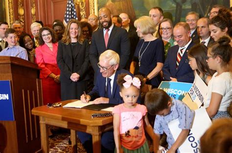 Gov Tony Evers Signs First State Budget Into Law After Issuing 78