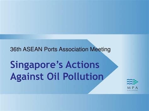 Ppt Th Asean Ports Association Meeting Singapores Actions Against