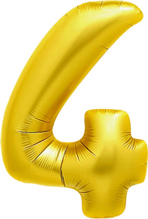 Number 4 Balloon Png