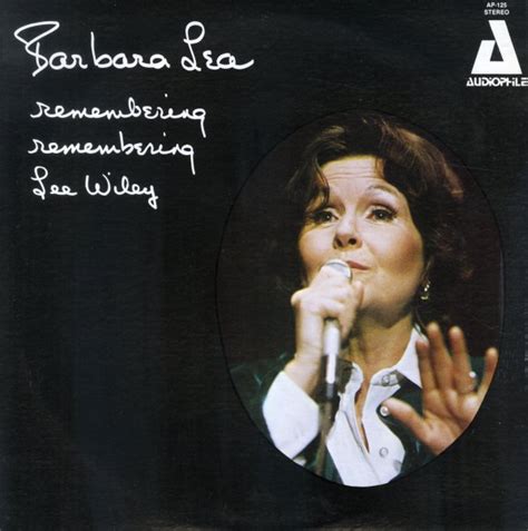 Barbara Lea Remembering Remembering Lee Wiley Lp Vinyl