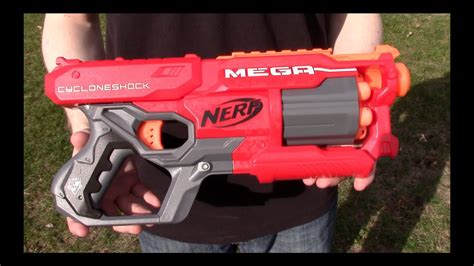 Nerf N Strike Elite Mega Cycloneshock Range Test Stock Youtube