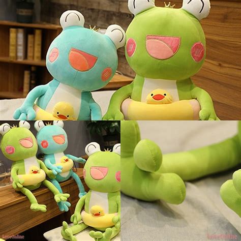 Frog Plush Frog Ornament Cute Smile Frog Plushie Green Kawaii Etsy