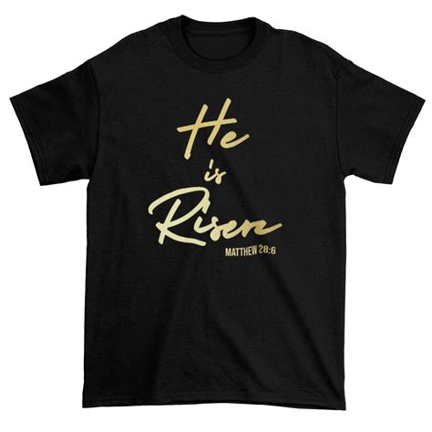 He Is Risen T Shirt Etsy