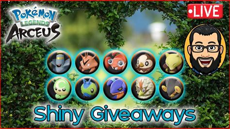 Shiny Alpha Hunting Giveaways Pok Mon Legends Arceus Youtube