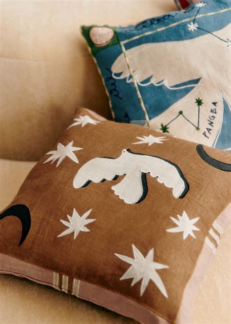 Cushion Sézane x Pangea Dreambig Print Linen Octobre Éditions