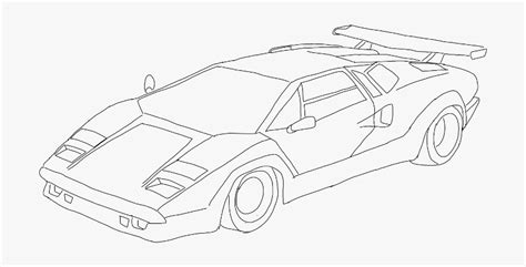 Lambo Drawing Outline