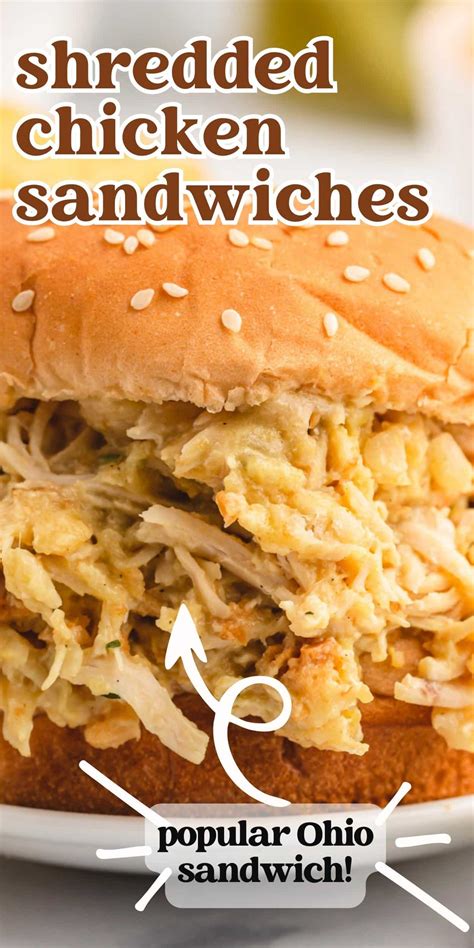 Ohio Shredded Chicken Sandwiches Tastes Of Lizzy T