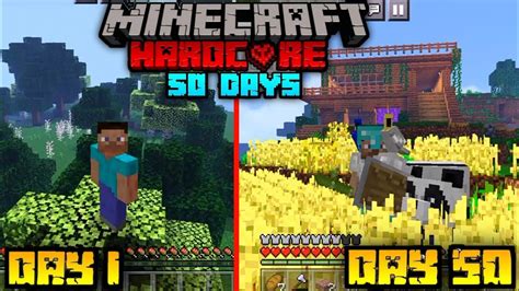 I SURVIVED 50 DAYS IN HARDCORE MINECRAFT PE WAKANDA WASI GAMEPLAY