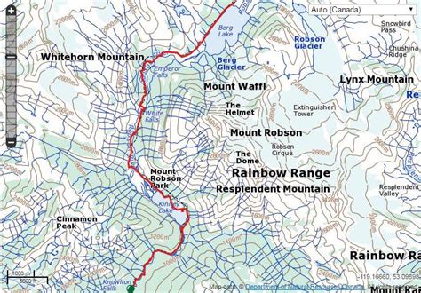 Explor8ion A Slice Of Infinity Berg Lake Route Map