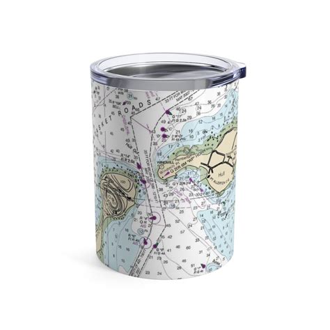 Allerton Harbor Hull Stainless Nautical Chart Tumbler Oz Chart Mugs