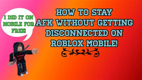 How To Afk In Roblox Without Getting Disconnected Ipadmobile