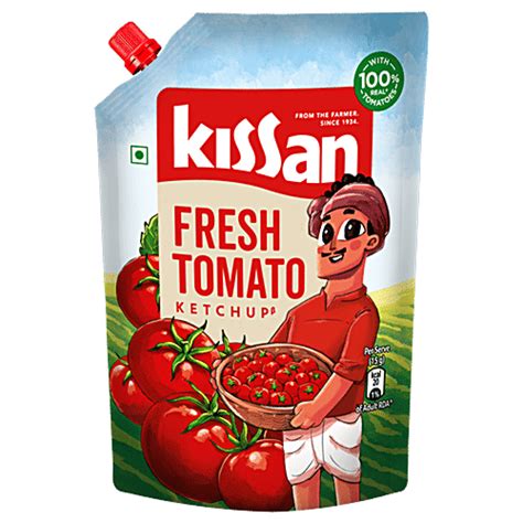 Buy Kissan Fresh Tomato Ketchup 950 Gm Pouch Online At Best Price Of Rs