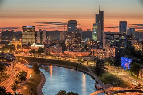 Aerial View Of Vilnius, Capital City Of Lithuania Stock Photo - Image: 56614243