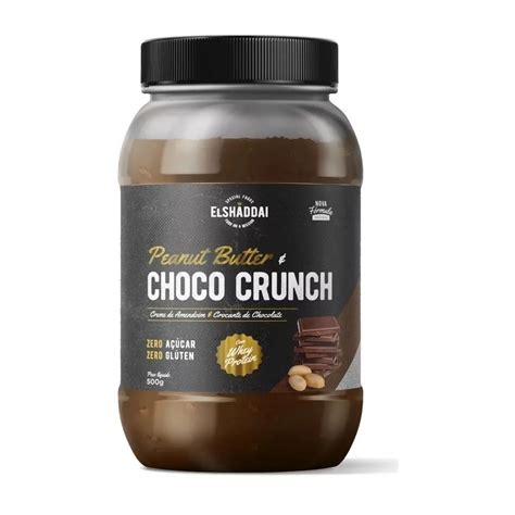 Pasta De Amendoim El Shaddai Choco Crunch Whey Protein G Zero