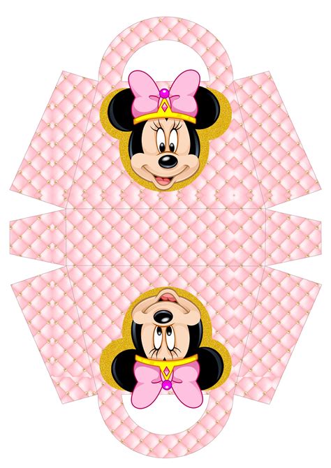 Minnie Mouse Box Template Hacer Cajas De Regalo Moldes Dad Artofit