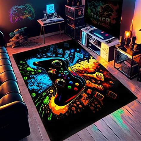 Erwaad Gaming Rug For Boys Room Gamer Rug With Game