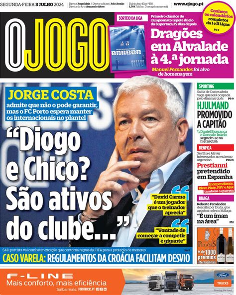 Capa Jornal O Jogo Julho Capasjornais Pt