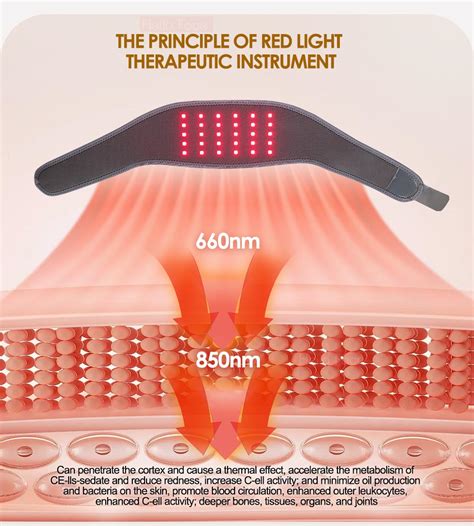 Reinsho Red Infrared Light Therapy For Neck Pcs Nm Led Red