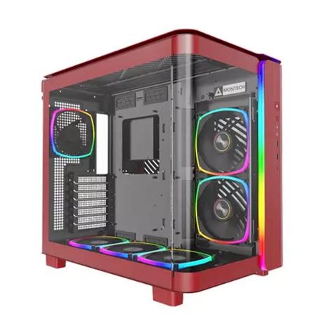 Montech KING 95 PRO Dual Chamber ATX Mid Tower Gaming Case Blue In