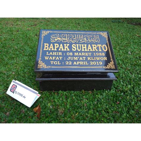 Jual Nisan Model Makam Pahlawan Papan Nama Dudukan Termuran Ukuran P