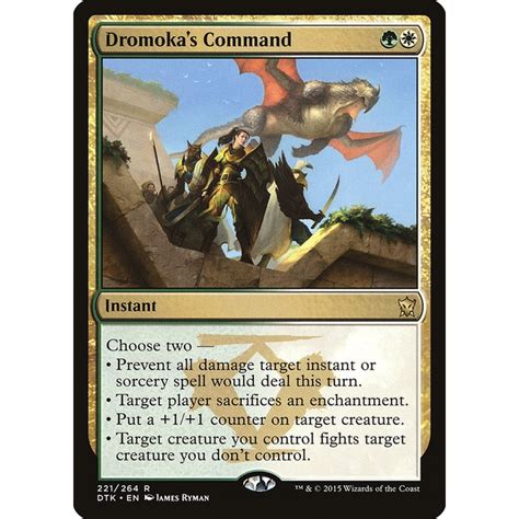 Magic The Gathering Dragons Of Tarkir Dromoka S Command Shopee