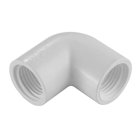 Nibco 1 2 In Pvc Schedule 40 90 Degree Elbow Fipt The Home Depot Canada