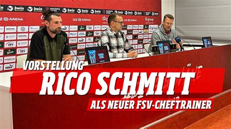 FSV TV Pressekonferenz Zur Vorstellung Von Rico Schmitt Als Neuer