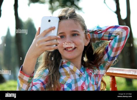 Cute Girl Selfie Hi Res Stock Photography And Images Alamy