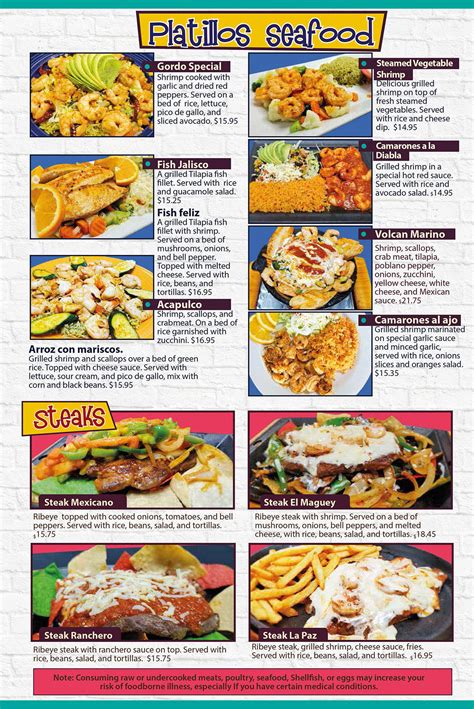 MENU / El Maguey Mexican Restaurant / 1534 Troy Rd., Edwardsville, IL ...