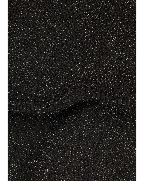 Hunza G Gigi Glittered Seersucker Bikini In Black Lyst