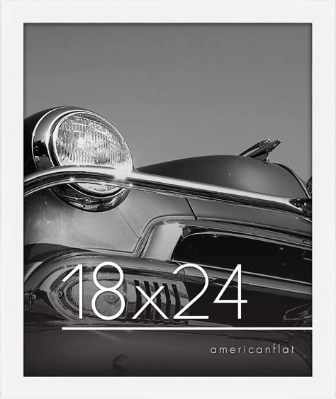 Amazon.com - Americanflat 18x24 Poster Frame in White - Composite Wood ...