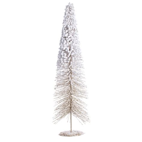 Albero Cono Freezy Champagne Alberello Natalizio Pino Innevato Di