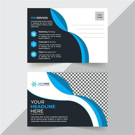 Postcard Design Template 17613093 Vector Art at Vecteezy