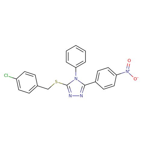 Chlorobenzyl Thio Nitrophenyl Phenyl H Triazole