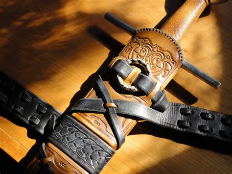 Dbk Custom Swords Handmade Historical Custom Scabbards Sword Belt Leather Projects Leather