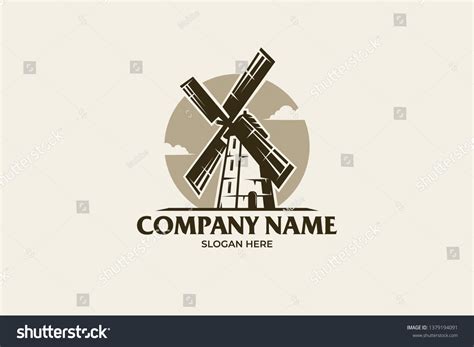 Mill Vector Logo Stock Vector (Royalty Free) 1379194091 | Shutterstock