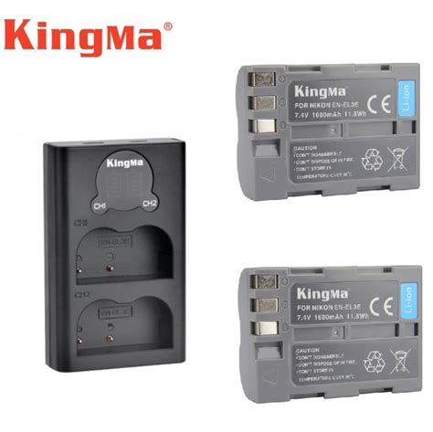 Kingma Pcs En El En El E En El A Lithium Ion Battery With Bm