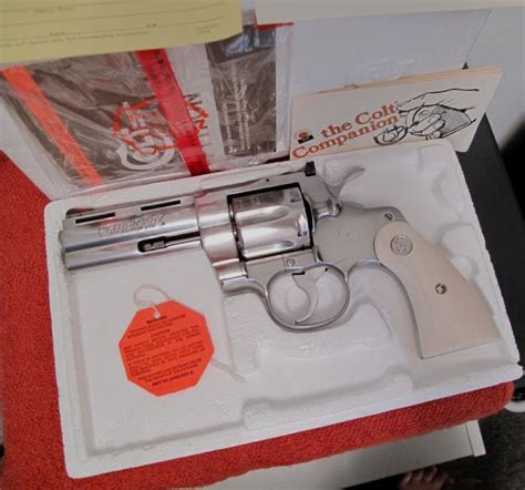 Colt Python 4 Ss Ivory Grips Boxpapers For Sale At 9103721