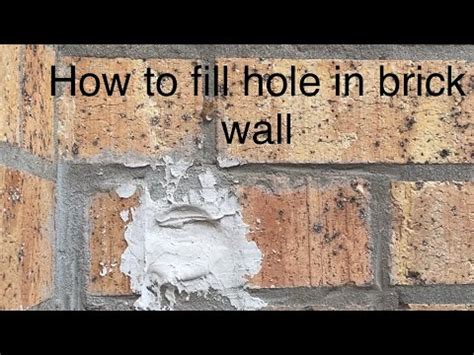 How To Fill Large Hole In Brick Wall Diy Handyman Australia Brick