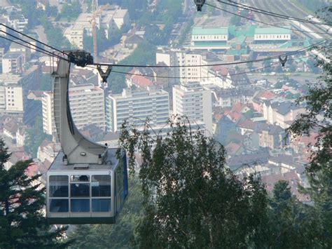 Pfänderbahn verbindet Stadt Bregenz mit dem 1064 Meter hohen